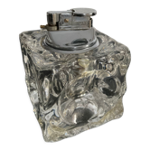Vintage lighter from the 70s in molded glass