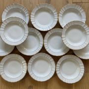 12 deep plates in Limoges porcelain by Bernardaud
