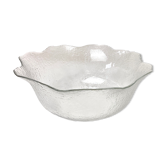 Hammered glass bowl