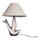 Vintage ceramic table lamp – mid-century sculptural lamp – modern Art Deco lighting – designer style statement lamp – French design