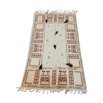 Embroidered Moroccan carpet 150x80cm