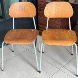 Old vintage adult school chair