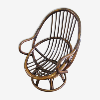 Armhair swivel rattan