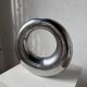 Round aluminium loop vase