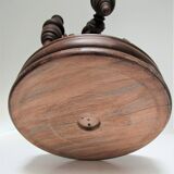 Chandelier solid wood turned stamped