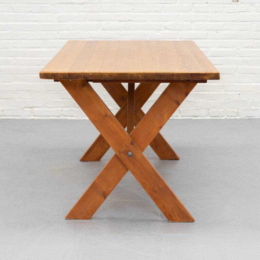 X-leg dining table Ate van Apeldoorn, 1970s