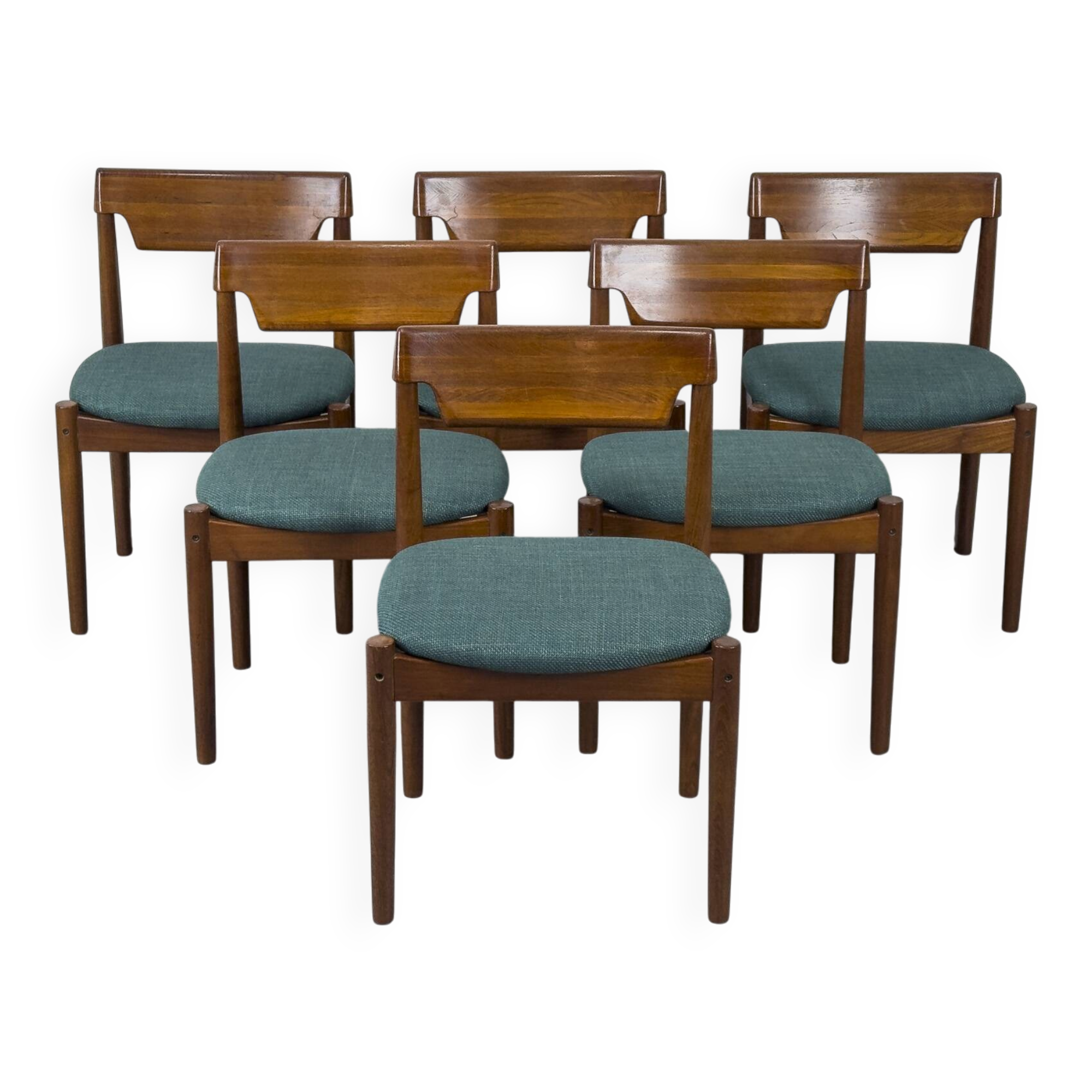 Teak Dining Chairs from Glostrup Møbelfabrik, 1960s, Set of 6