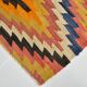 5x6 Turkish Hand Woven Multicolor Kilim Carpet Rug, 160x190 Cm