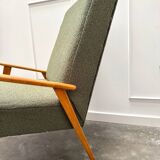 Scandinavian khaki armchair