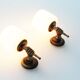 Pair of 1950’s solid brass ‘torch holding hand’ wall sconces by maison arlus