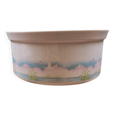Sologne porcelain salad bowl with Camargue bird decoration, vintage, 23 cm.
