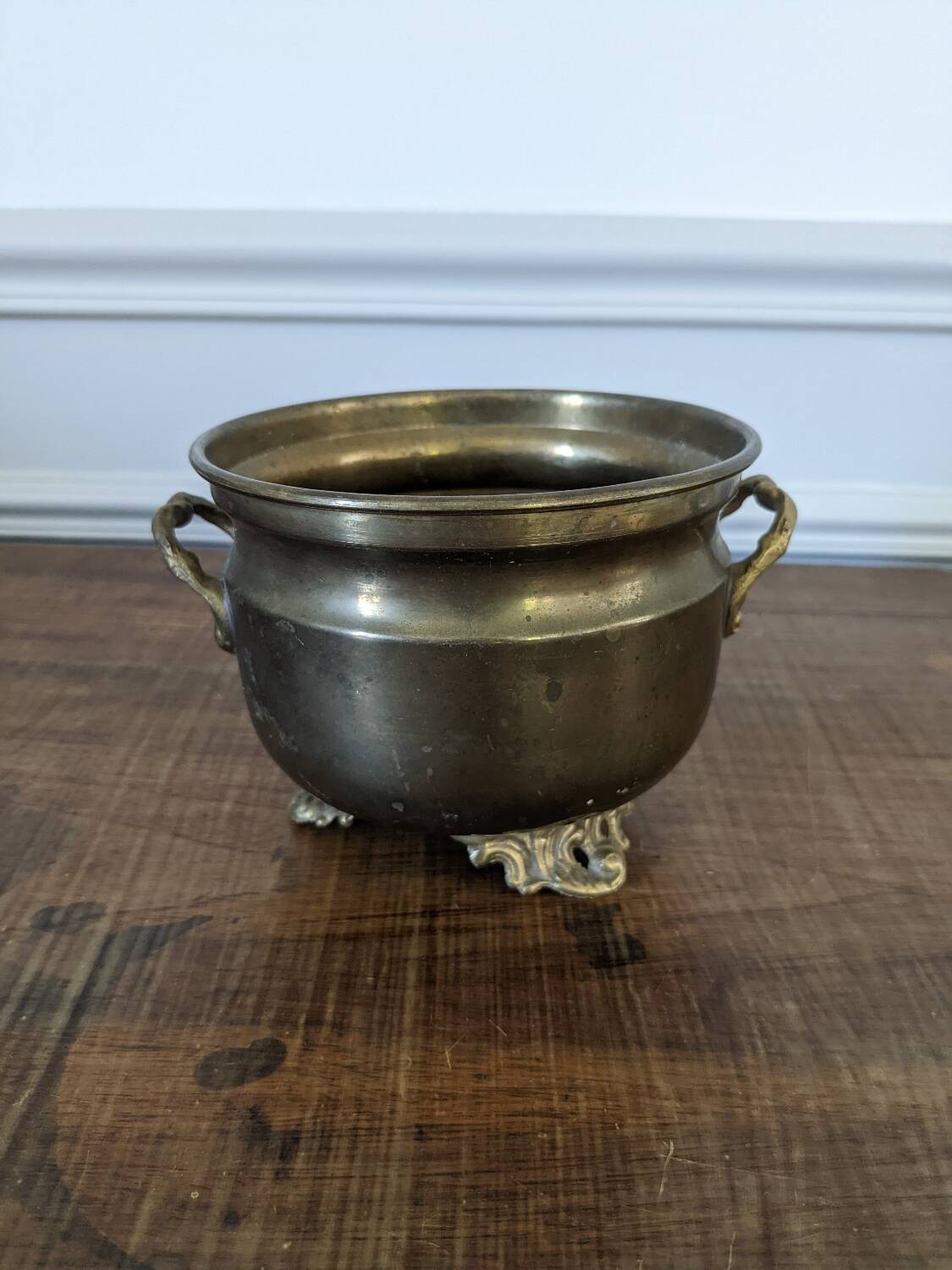 Brass flowerpot