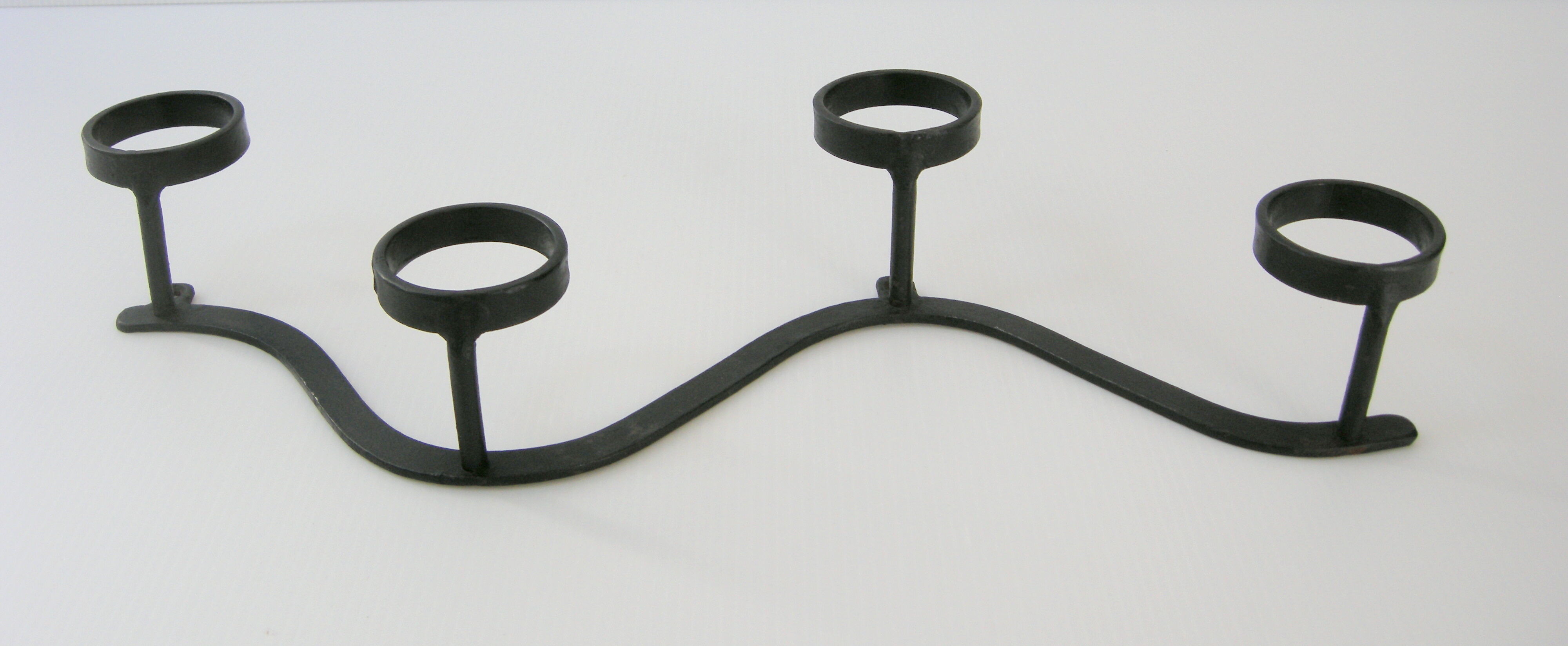 Vintage 1950 black metal hook