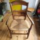 Old country armchair with its original mulch