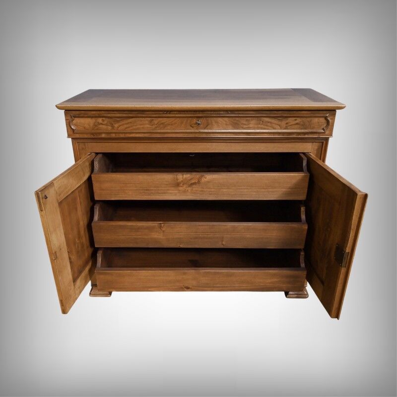 Walnut buffet sideboard, Louis-Philippe style – 1900