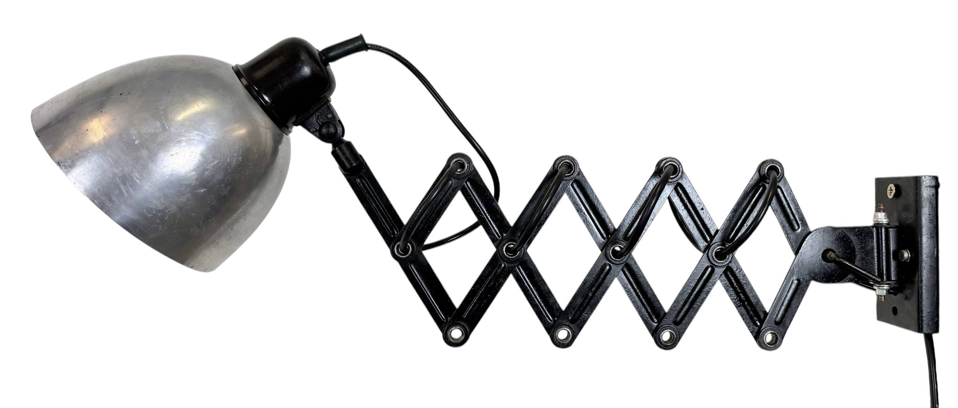 Industrial Midcentury Scissor Wall Lamp, 1950s