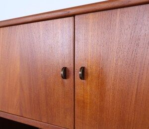 Danish design teak highboard, 1960s