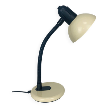 Lampe de bureau métal beige vintage