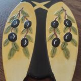 Ceramic cicada dish signed NEM
