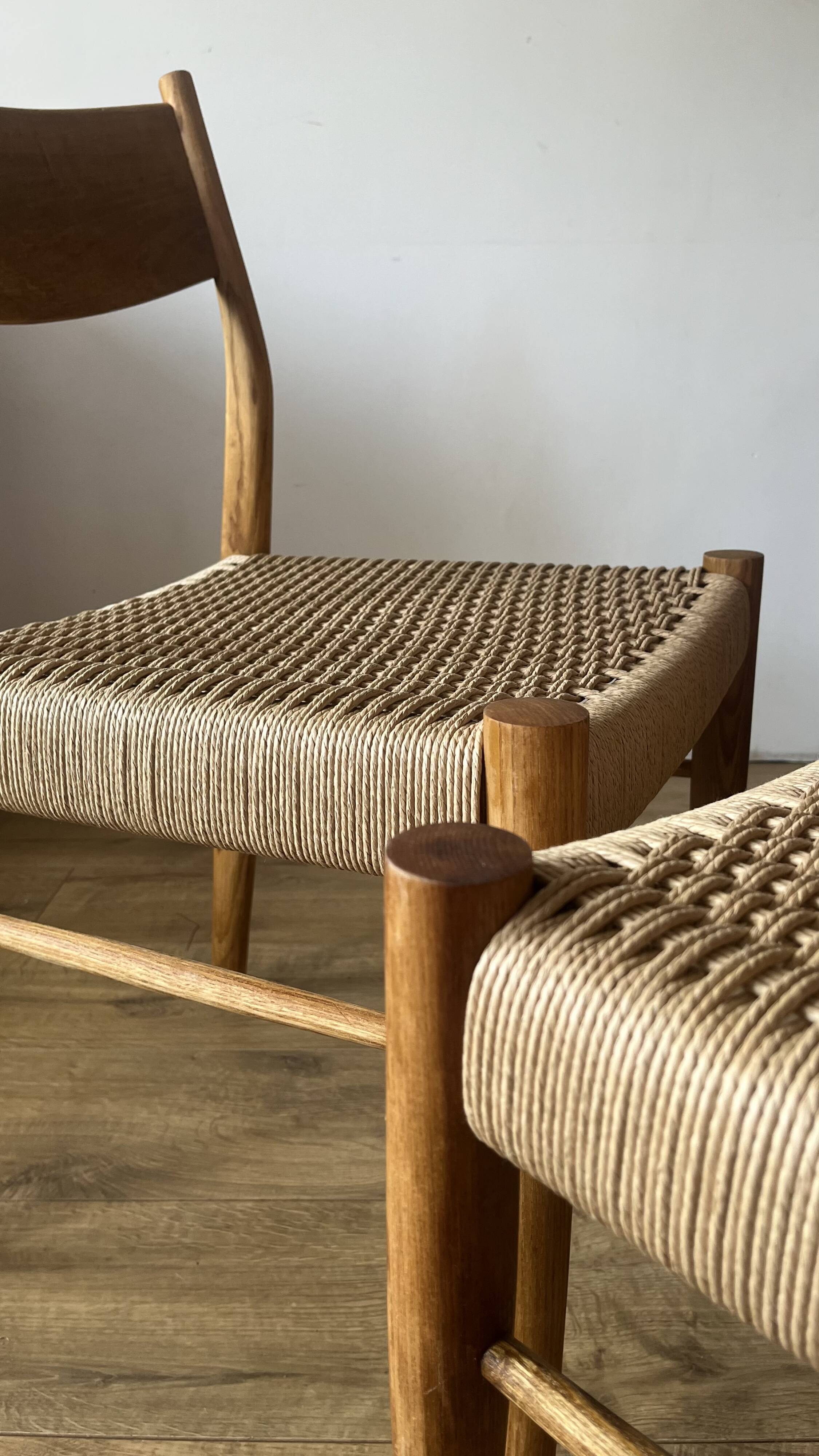 Chairs Consorzio Sedie Friuli in Danish cord
