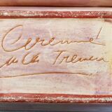 Polychrome presentation dishes of Marie Christine TREINEN (XXth) Vallauris