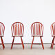 Série de 4 chaises scandinaves vintages