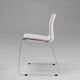 Mid-Century White Chair with Metal Frame and Plastic Seat, Belgium