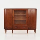 Walnut highboard, Danish design, 1960s, production: Denmark