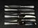 Set of 6 Christofle Marly model table knives – silver-plated – 24.5 cm