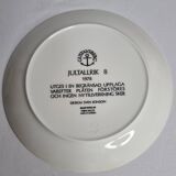 Gustavsberg plate "Jultallrik 8" (1978), Sven Jonson, limited edition, 20 cm