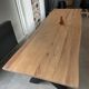 Solid oak table 3m x 1m straight edges