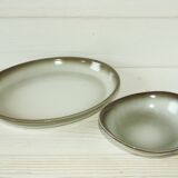 Flat lot and cup Salins France vintage 60/70