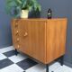 Blond wood sideboard cabinet 1970s