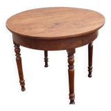 Old round table style L. Philippe in solid wood / Middle 19th century.