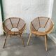 Paire de fauteuils en rotin