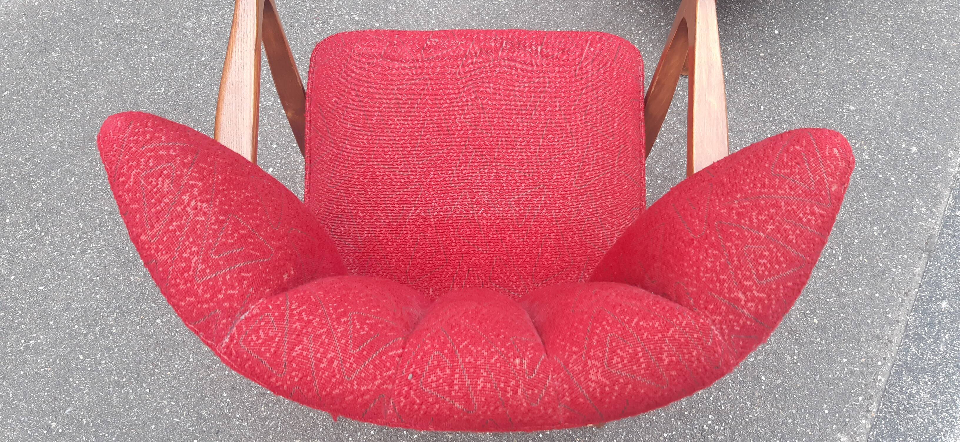 Pair of 1950s cocktail armchairs