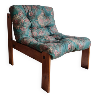 Vintage pine armchair