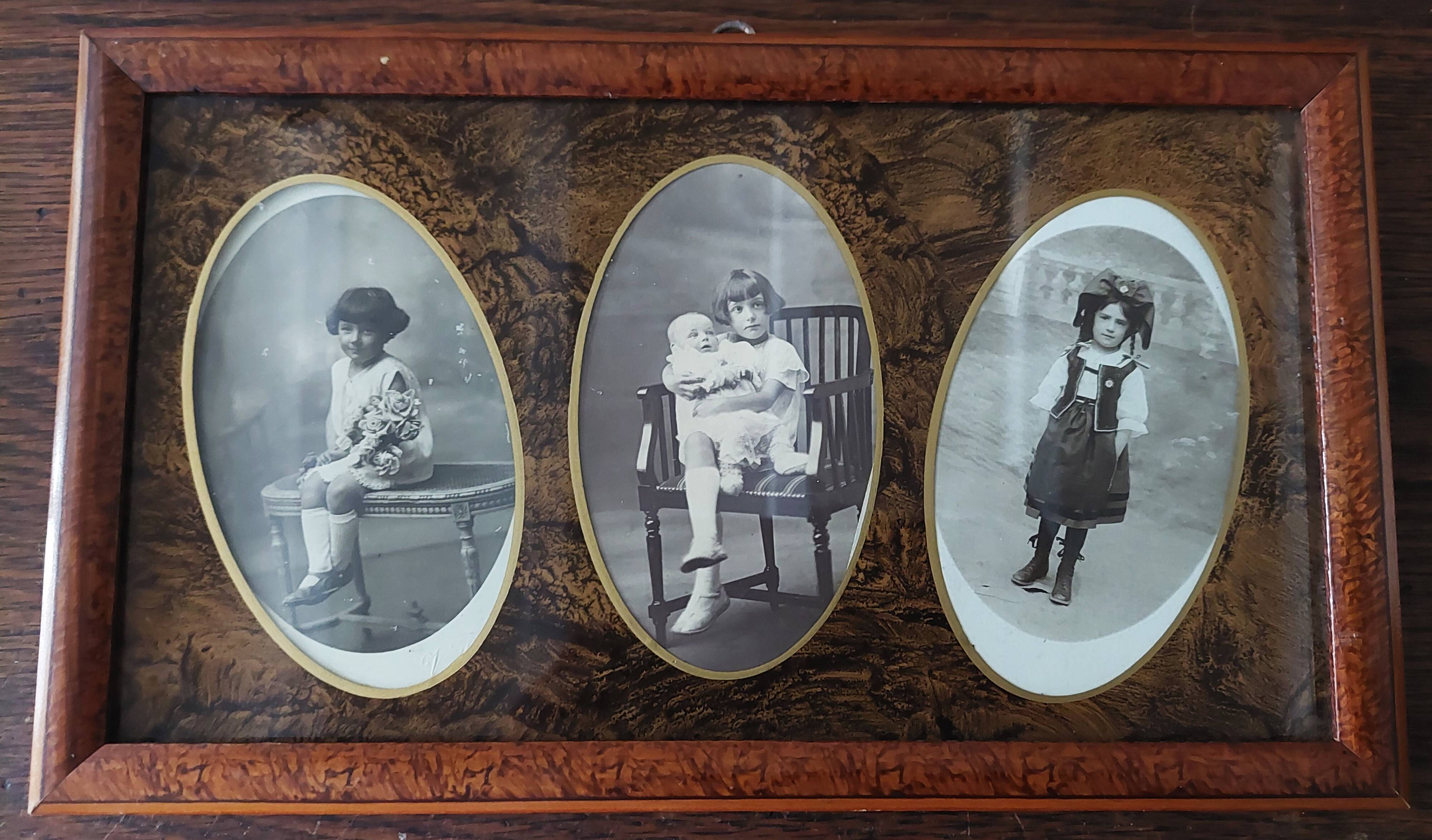 Photo frame with art deco period photos