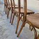 Serie de 6 chaises de bistrot signé Baumann bois courbée 1930s