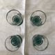 Lot de 4 verres à vin doux années 30