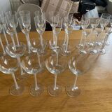 Lot of Murano crystal glasses