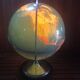 Old world map globe terrestrial grange batelière paris vintage #a356