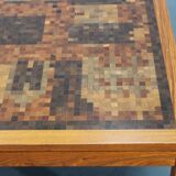 1980s Danish end-grain mosaic coffee table by Middelboe & Linduma for Tranekaer