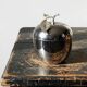 Small vintage Hans Turnwald ice bucket from the 1970s with a silver apple design