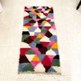 Handmade wool Berber rug 155 x 60 cm