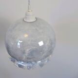 Pearlescent glass pendant light – Retro-contemporary style, unique light fixture