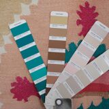 Hand-knotted rug Turkish vintage 137x140 cm