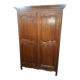 Solid oak wardrobe 19th century