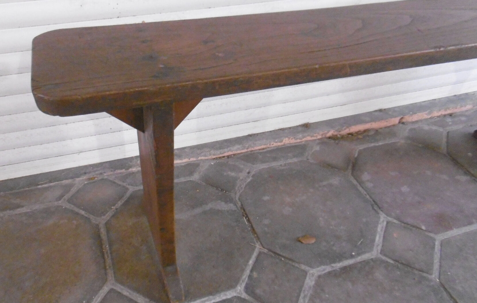 Chapel bench in chestnut wood