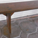 Chapel bench in chestnut wood